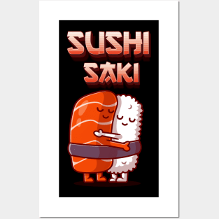Sushi saki Posters and Art
